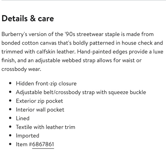 Burberry Sonny Check Canvas Belt Bum Bag - Picture 15 of 16